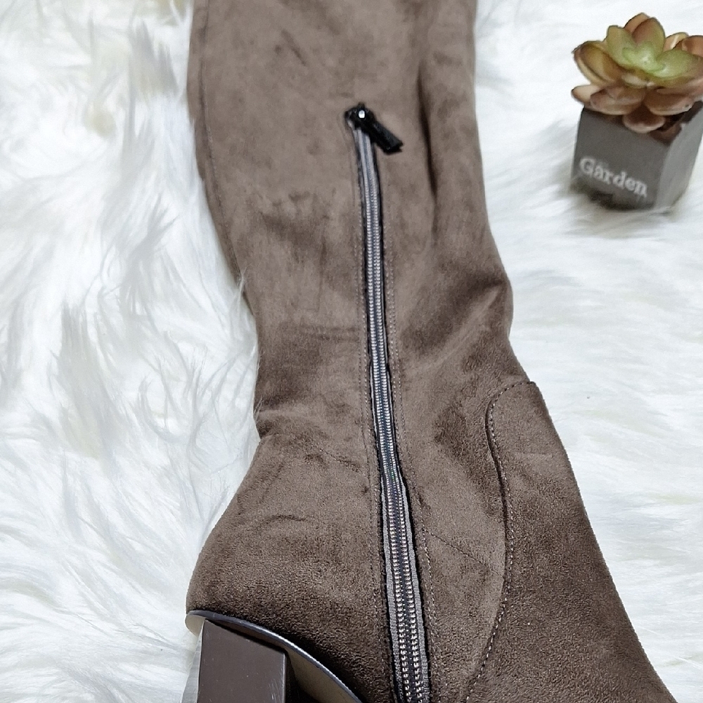 NWT Elegant Brown Michael KORS Brown Over-the-Knee Boots - Picture 6 of 9